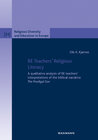 Buchcover RE Teachers' Religious Literacy