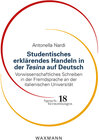 Buchcover Studentisches erklärendes Handeln in der Tesina auf Deutsch