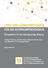 Buchcover Lehr- und Lernkompetenzen für die Interkomprehension