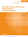 Buchcover Führung, Leitung, Governance: Verantwortung im Bildungssystem