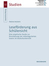 Buchcover Leseförderung aus Schülersicht