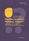 Buchcover Position beziehen, Haltung zeigen!?
