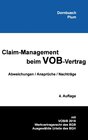 Buchcover Claim-Management beim VOB-Vertrag