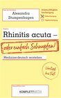 Buchcover Rhinitis acuta - oder einfach Schnupfen