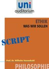 Buchcover Ethik - was wir sollen