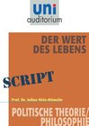 Buchcover Der Wert des Lebens