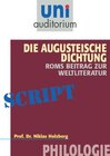 Buchcover Die Augusteische Dichtung - Roms Beitrag zur Weltliteratur