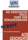 Buchcover Die griechische Polis: Stadt und Bürgergemeinde