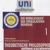 Buchcover Theoretische Philosophie - Eine Einführung, Teil 1