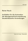 Buchcover Architektur für die Automation der Managementinstrumentierung bausteinbasierter Anwendungen