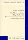 Buchcover Die Akzessorietät im Bürgerschaftsrecht