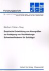 Buchcover Empirische Entwicklung von Kenngrößen zur Auslegung von Hochleistungs-Schneckenförderern für Schüttgut