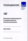 Buchcover Dynamisches Kostenmanagement in kompetenzzentrierten Unternehmensnetzwerken