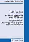 Buchcover Zur Tradition der Pädagogik an der LMU München