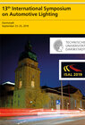 Buchcover 13th International Symposium on Automotive Lightning – ISAL 2019 – Proceedings of the Conference