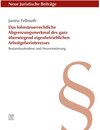 Buchcover Das lohnsteuerrechtliche Abgrenzungsmerkmal des ganz überwiegend eigenbetrieblichen Arbeitgeberinteresses / utzverlag