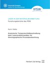 Buchcover Analytische Temperaturfeldbeschreibung beim Laserstrahlschweißen für thermographische Prozessbeobachtung / utzverlag
