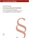 Buchcover Der Einsatz deutscher Streitkräfte / utzverlag