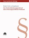 Buchcover Das Hochschulzulassungsrecht auf dem verfassungsrechtlichen Prüfstand / Neue Juristische Beiträge Bd.136