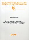Buchcover Änderungsvorbehalte in Kfz-Vertragshändlerverträgen