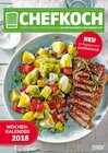 Buchcover Chefkoch Wochenkalender 2018 – Küchen-Kalender mit 53 Rezepten – Format 21,0 x 29,7 cm – Spiralbindung