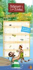 Buchcover Pettersson und Findus Familienplaner 2018 - Wandkalender - Familienkalender mit 6 Spalten und Ausmalbildern - Format 21 
