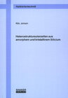 Buchcover Heterostruktursolarzellen aus amorphem und kristallinem Silicium