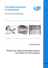 Buchcover Einsatz des Laserdurchstrahlschweißens zum Fügen von Thermoplasten