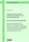 Buchcover Regionen-Ranking 2003 - Vergleichende Sozial- und Wirtschaftsstatistik /German-Region-Ranking 2003
