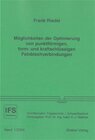 Buchcover Möglichkeiten der Optimierung von punktförmigen, form- und kraftschlüssigen Feinblechverbindungen