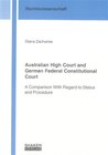 Buchcover Australian High Court and German Federal Constitutional Court