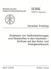 Buchcover Einblasen von Heißreduktionsgas und Reststoffen in den Hochofen – Einfluss auf den Koks- und Energieverbrauch