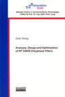 Buchcover Analysis, Design and Optimization of RF CMOS Polyphase Filters