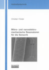 Buchcover Mikro- und nanoelektromechanische Resonatoren für die Sensorik