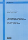 Buchcover Psychologie aus historischer und transkultureller Perspektive