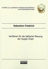 Buchcover Verfahren für die taktische Planung der Supply Chain