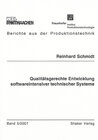 Buchcover Qualitätsgerechte Entwicklung softwareintensiver technischer Systeme