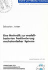 Buchcover Eine Methodik zur modellbasierten Partitionierung mechatronischer Systeme