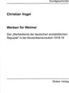 Buchcover Werben für Weimar