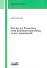 Buchcover Beiträge zur Entwicklung eines operativen Controllings in der Landwirtschaft