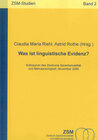 Buchcover Was ist linguistische Evidenz?