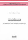 Buchcover Klinische Bewertung von Medizinprodukten