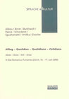 Buchcover Alltag – Quotidien – Quotidiano – Cotidiano