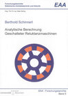 Buchcover Analytische Berechnung Geschalteter Reluktanzmaschinen