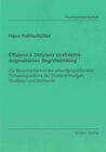 Buchcover Effizienz & Defizienz strafrechtsdogmatischer Begriffsbildung