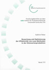 Buchcover Bewertung und Optimierung der Effektivität von Lean Methoden in der Kleinserienproduktion