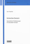 Buchcover Schlechtes Deutsch