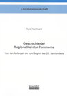 Buchcover Geschichte der Regionalliteratur Pommerns