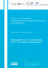 Buchcover Tagungsband zur 2. Veranstaltung des Forums der EU-HWRM-RL am 17. Juni 2010 in Kaiserslautern