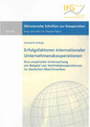 Buchcover Erfolgsfaktoren internationaler Unternehmenskooperationen